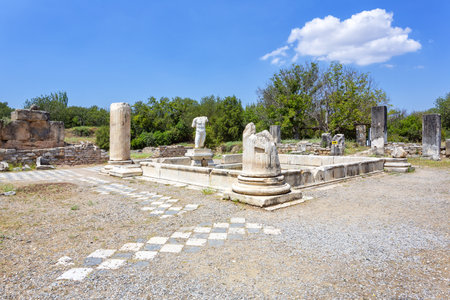 Aphrodisias is a Greco-Hellenistic city of Caria, in the Meander Valley, in Turkeyの写真素材