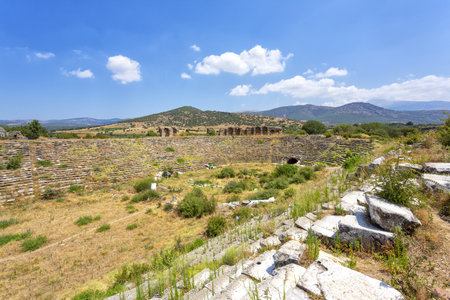 Aphrodisias is a Greco-Hellenistic city of Caria, in the Meander Valley, in Turkeyの写真素材