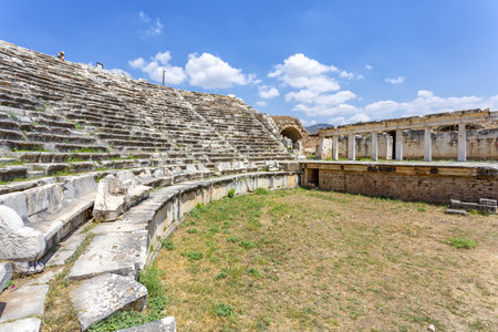 Aphrodisias is a Greco-Hellenistic city of Caria, in the Meander Valley, in Turkeyの写真素材
