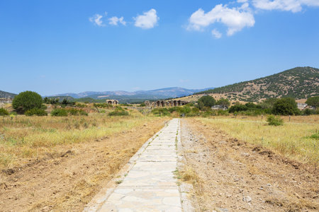 Aphrodisias is a Greco-Hellenistic city of Caria, in the Meander Valley, in Turkeyの写真素材