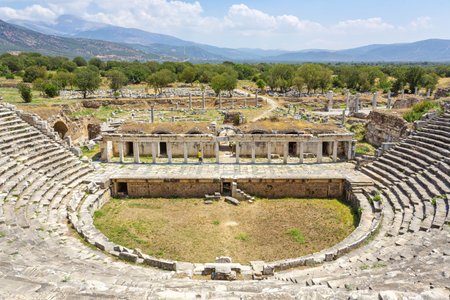 Aphrodisias is a Greco-Hellenistic city of Caria, in the Meander Valley, in Turkeyの写真素材