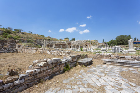 Aphrodisias is a Greco-Hellenistic city of Caria, in the Meander Valley, in Turkeyの写真素材