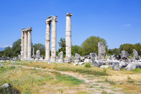 Aphrodisias is a Greco-Hellenistic city of Caria, in the Meander Valley, in Turkeyの写真素材