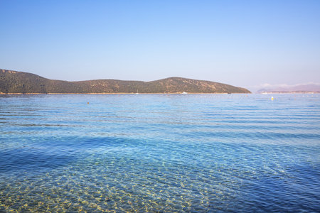 Beautiful view of Bodrum sea at dawnの写真素材