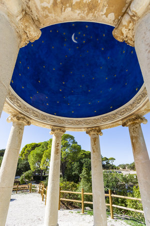 RAGUSA, SICILY 2023 November 5: Visit the beautiful exterior of Donnafugata Castle, Ragusa, Sicilyの写真素材