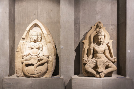 DANANG, VIETNAM 2024 August 15: Da Nang Museum of Cham Sculpture, the world's largest collection of...