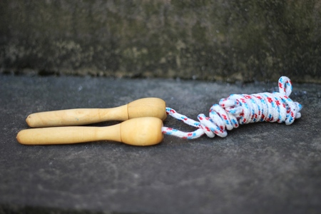 Jump rope for kidsの写真素材