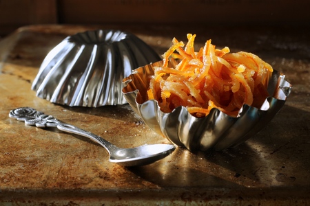 candied orange peelの写真素材
