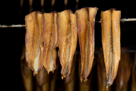 smoked fish - herringの写真素材