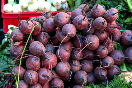 beetroots on the marketplace