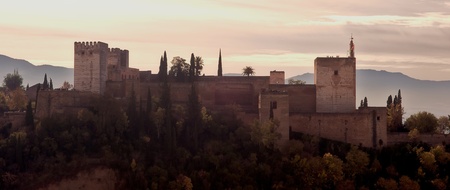 Sunset in The Alhambra, Andaluciaのeditorial素材
