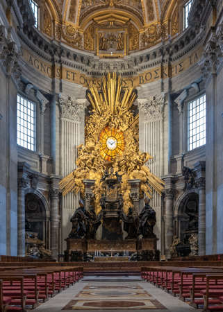 View inside the church of Vatican, Romeのeditorial素材