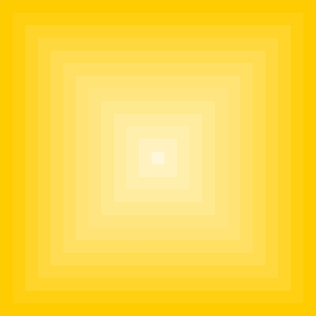 Yellow background created from yellow squares of large dark after a little light towards the centerのイラスト素材