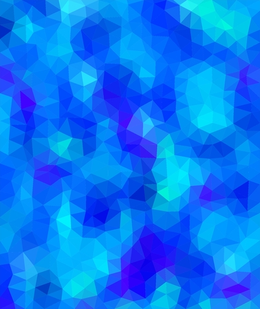 Colorful background consisting of light and dark blue . Mosaic backdrop of geometric elements. Abstract stacked patternのイラスト素材