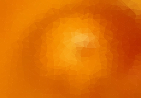 Colorful background consisting from orange triangles of different colors in a row next to each other and one below the other. Pixel abstract background. Mosaic of geometric elementsのイラスト素材