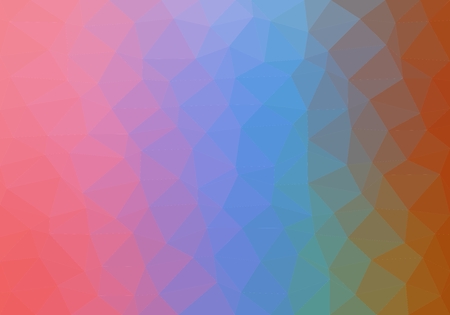 Colorful background consisting of triangles of different colors in a row next to each other and one below the other. Pixel abstract background. Mosaic rainbow of geometric elementsのイラスト素材
