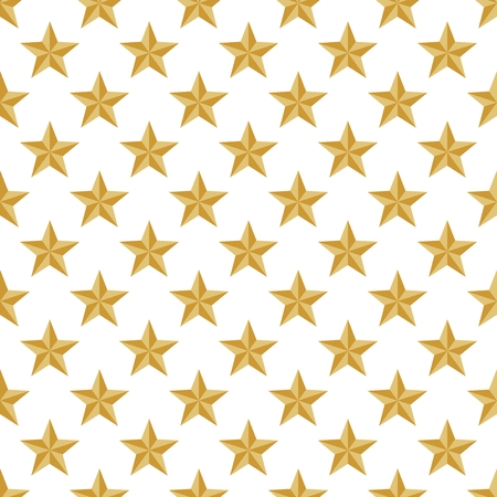 Luxury gold background with gold shiny stars in a row side by side and below them on a white backgroundのイラスト素材