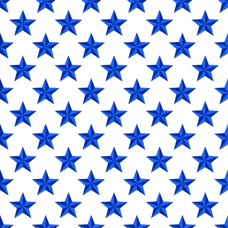 Luxury blue background with blue shiny stars in a row side by side and below them on a white backgroundのイラスト素材