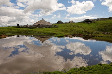 mountain villageの写真素材