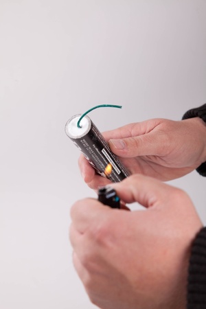 lighting firecrackers のeditorial素材