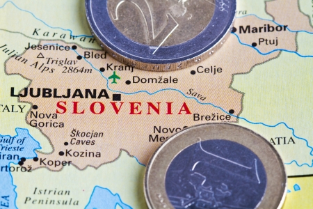 Slovenia and the euroの写真素材