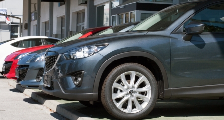 New Mazda 3 Vehicles in a Row