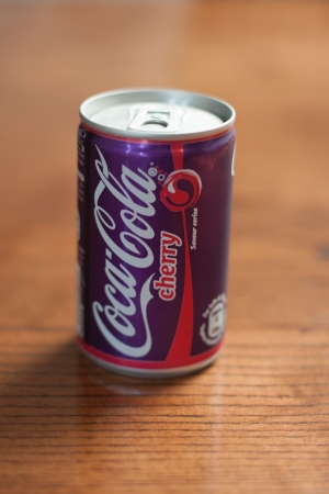 Can of Cherry Coca-Colaのeditorial素材