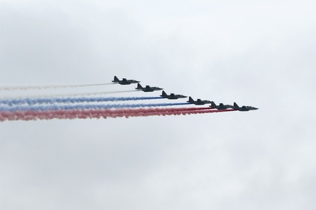 MOSCOW - MAY 6 : Showing of battle weapon during the dress of 65th anniversary of Victory in Great Patriotic War Military Parade at Red Square on May 6, 2010 in Moscowのeditorial素材