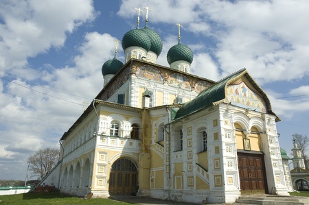 Cathedral of the Christ Resurrection in Tutaev, Russiaの写真素材