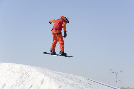 RUSSIA, MOSCOW - MARCH 10: Unidentified sportsman of Russian skiing school on a training in New-Peredelkino, Moscow on March 10th, 2012のeditorial素材