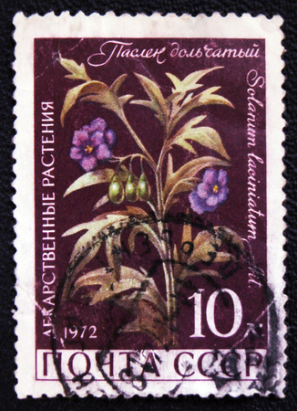 MOSCOW, RUSSIA - JANUARY 7, 2017: A postage stamp of the seriesの写真素材