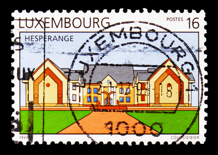 MOSCOW, RUSSIA - AUGUST 18, 2018: A stamp printed in shows , serie, circa 19のeditorial素材