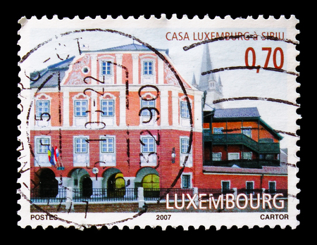 MOSCOW, RUSSIA - AUGUST 18, 2018: A stamp printed in shows , serie, circa 19のeditorial素材