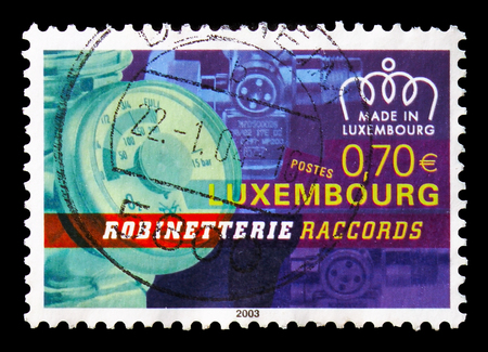 MOSCOW, RUSSIA - AUGUST 18, 2018: A stamp printed in shows , serie, circa 19のeditorial素材