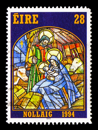 MOSCOW, RUSSIA - AUGUST 18, 2018: A stamp printed in shows , serie, circa 19