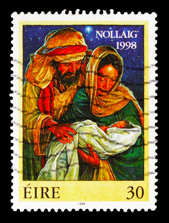 MOSCOW, RUSSIA - AUGUST 18, 2018: A stamp printed in shows , serie, circa 19のeditorial素材