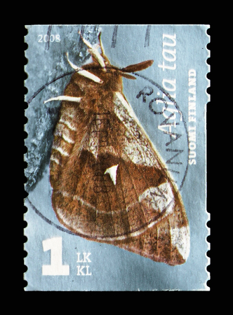MOSCOW, RUSSIA - AUGUST 18, 2018: A stamp printed in shows , serie, circa 19のeditorial素材