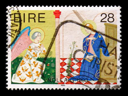 MOSCOW, RUSSIA - AUGUST 18, 2018: A stamp printed in shows , serie, circa 19のeditorial素材