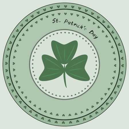 St. Patricks Day. Stamp Lucky symbol. Vector illustrationのイラスト素材