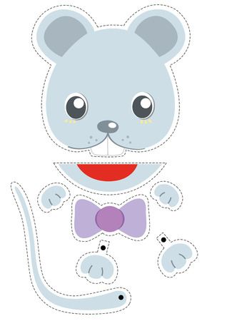 Paper puppet for cut it out and playの写真素材