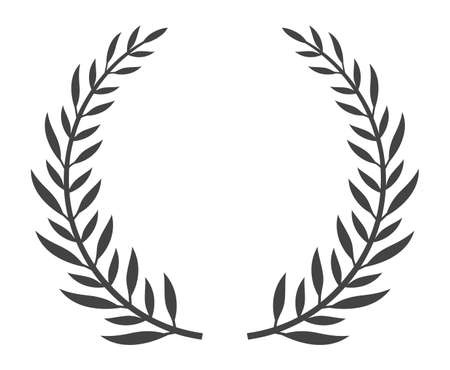 Classic Greek wreath. Heraldic wreaths classic style painting graphicのイラスト素材