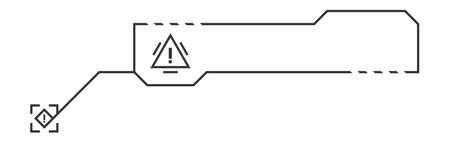 Callout title in HUD style. Futuristic tech info box.のイラスト素材