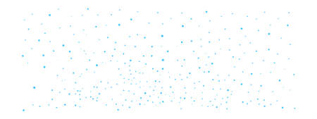 Blue dot pattern. Falling snow. Winter backgroundのイラスト素材