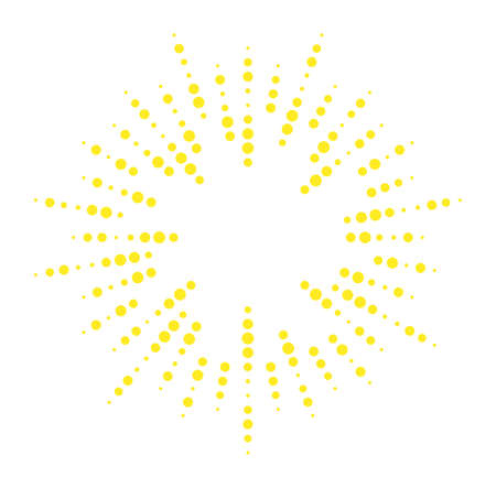 Light rays icon. Dotted sunburst lines. Star shineのイラスト素材