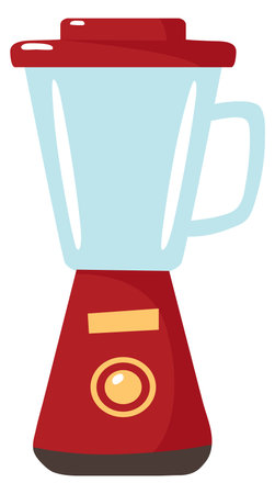 Blender cooking machine. Kitchen juice mixer equipmentのイラスト素材