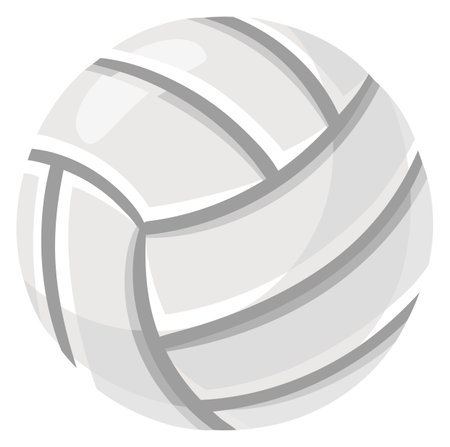 Volleyball ball icon. Cartoon beach game playのイラスト素材