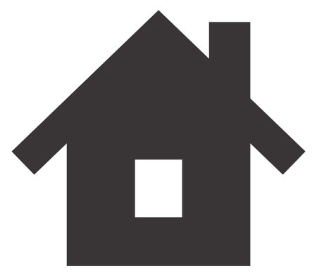 Home icon. Black house symbol. Homepage signのイラスト素材