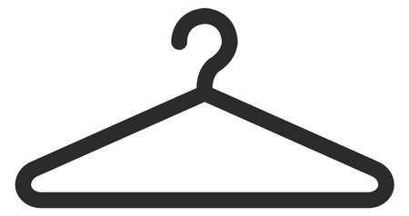 Clothes hanger. Wardrobe symbol. Clothing store iconのイラスト素材