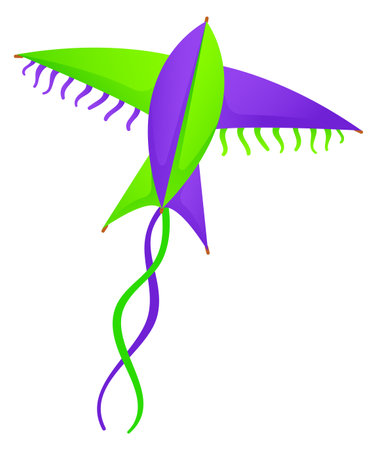 Paper kite icon. Flying sky summer toyのイラスト素材