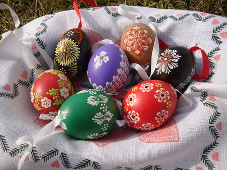 Easter eggsの写真素材